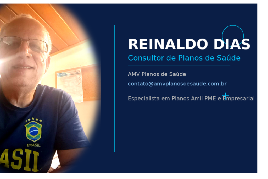 Reinaldo Dias consultor de vendas de planos de saúde.