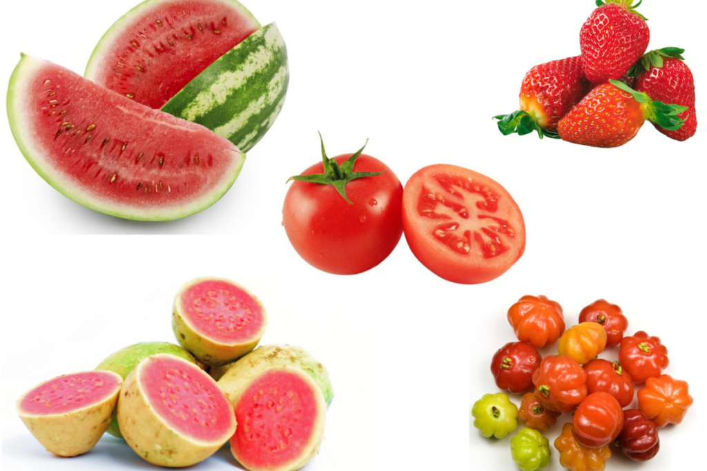 Alimentos ricos em licopeno para saúde da próstata: tomate, goiaba e melancia