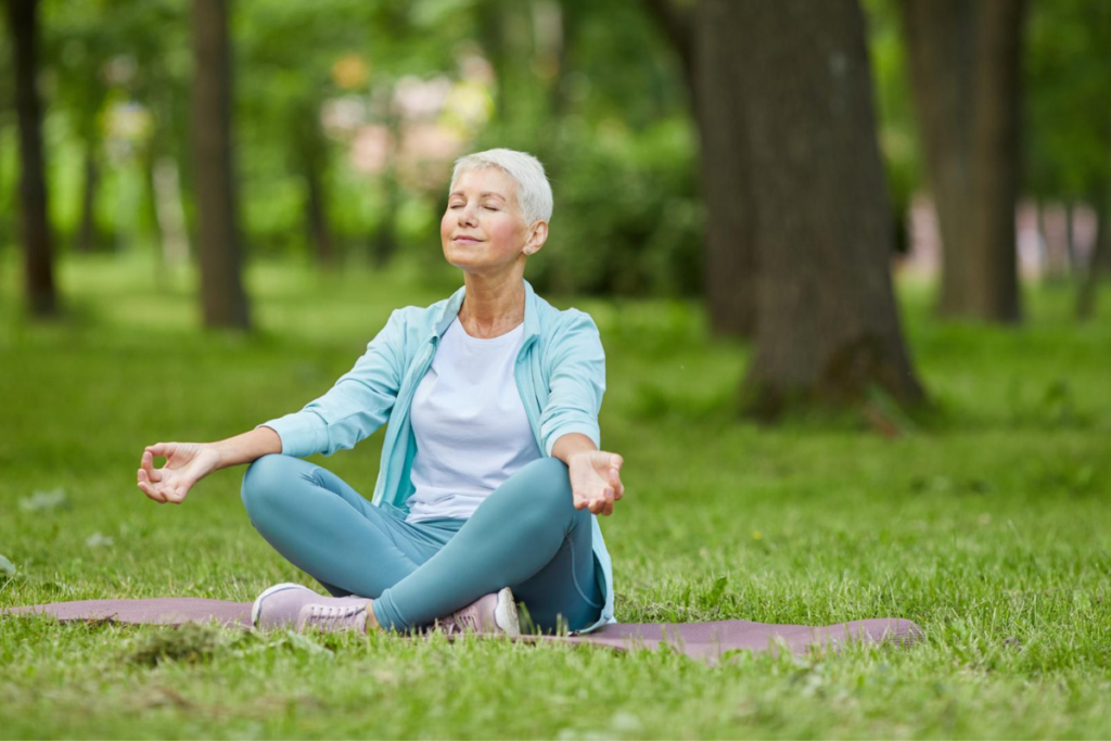 App de meditação e calma na idade 50+