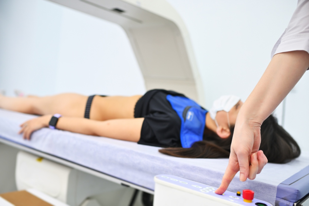 Densitometria óssea.