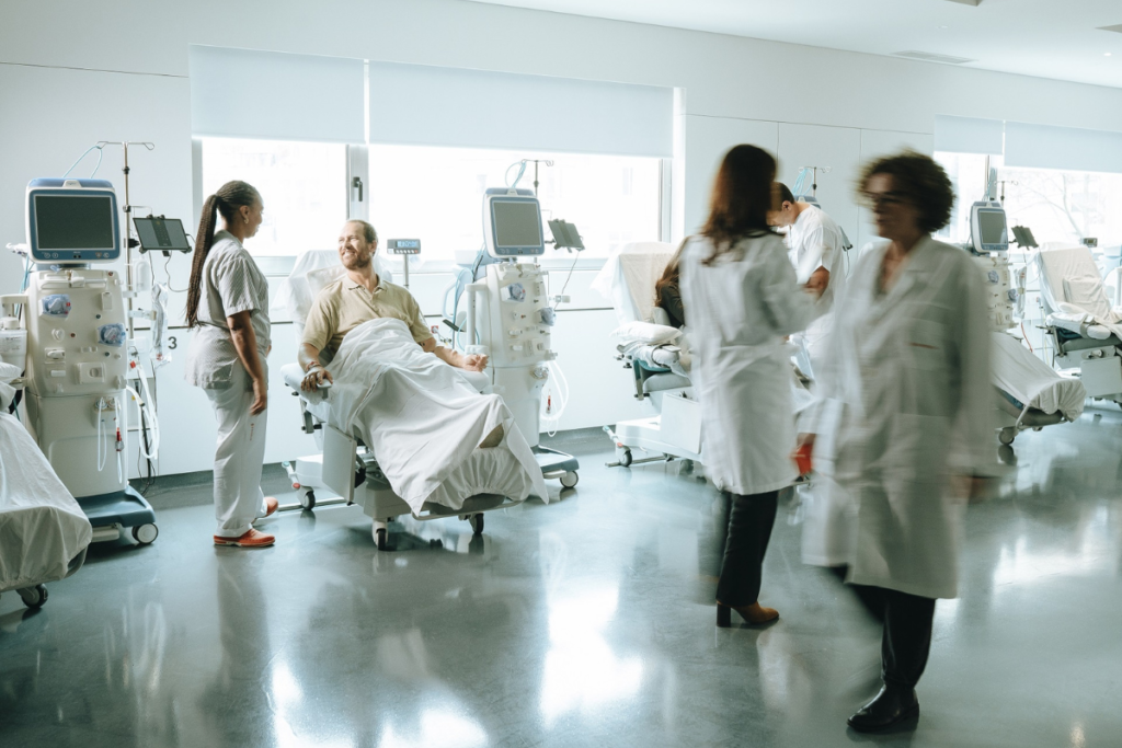 Setor de nefrologia de hospital credenciado aom plano de saúde.