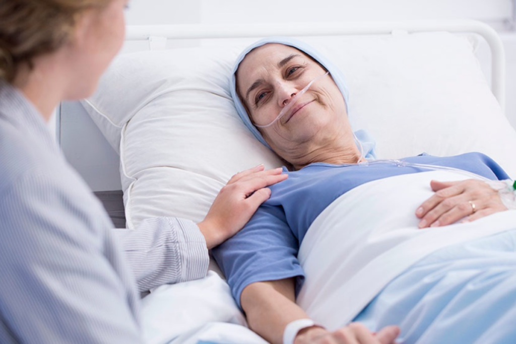 Cuidados paliativos ao paciente.