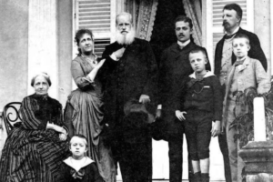 D Pedro II e família em petrópolis.