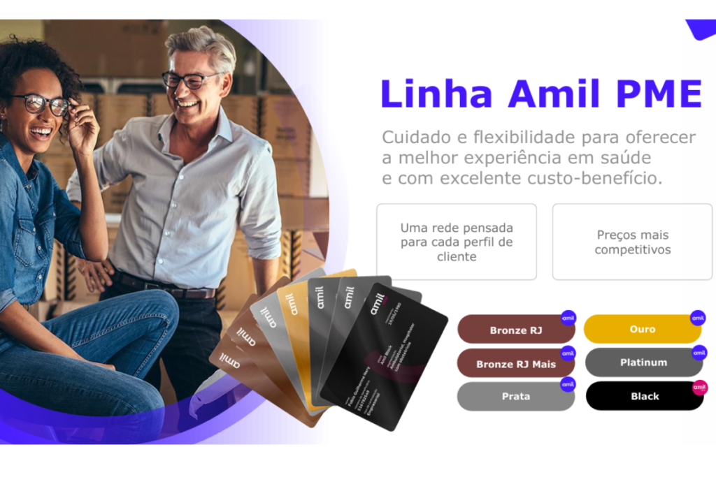 Linha Amil PME Saúde .