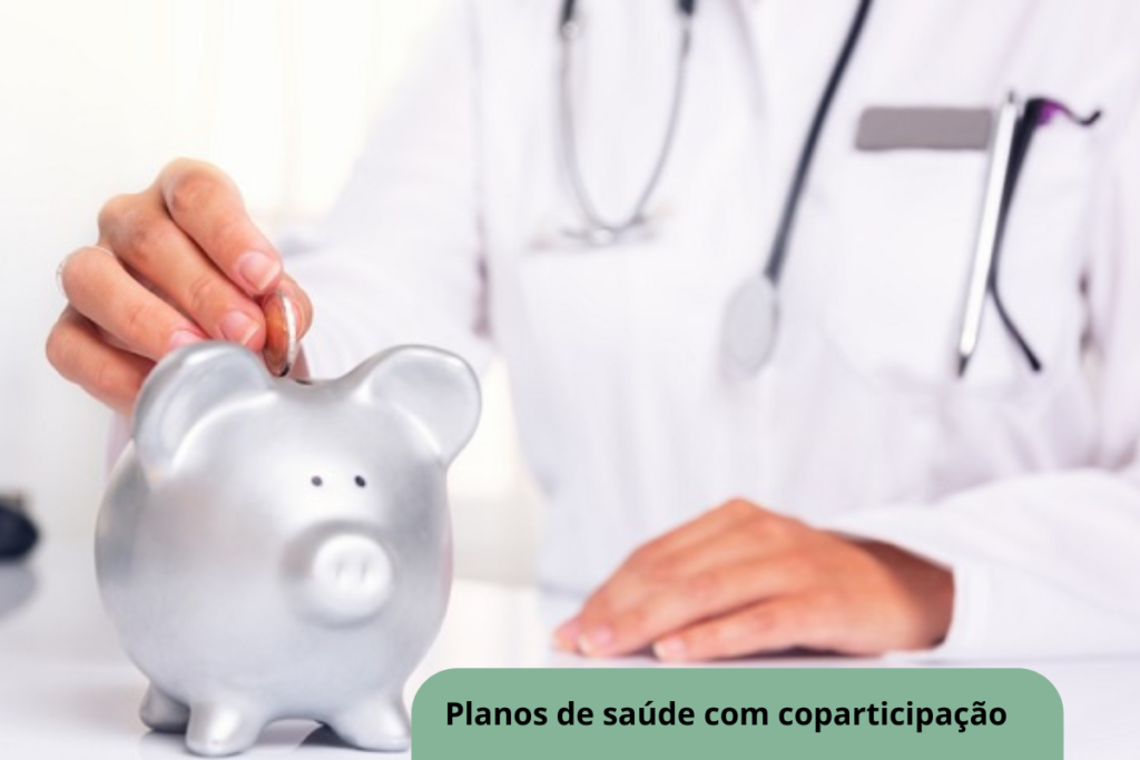 Planos de saúde com coparticipação parcial.