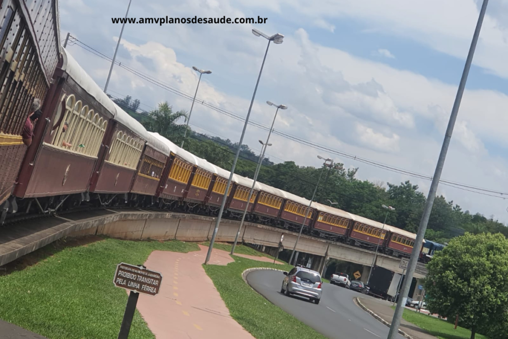 Trem de Campinas á Jaguariuna SP