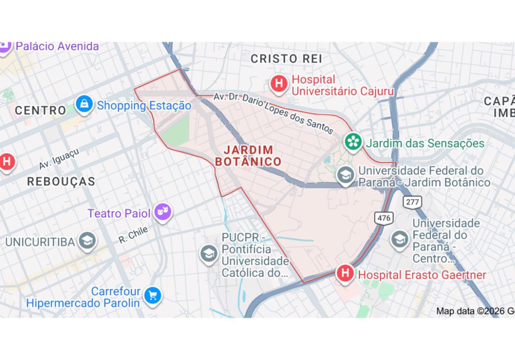 Mapa Amil Curitiba.