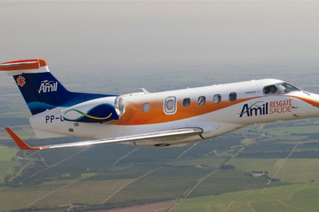 Resgate aéreo AMIL saúde