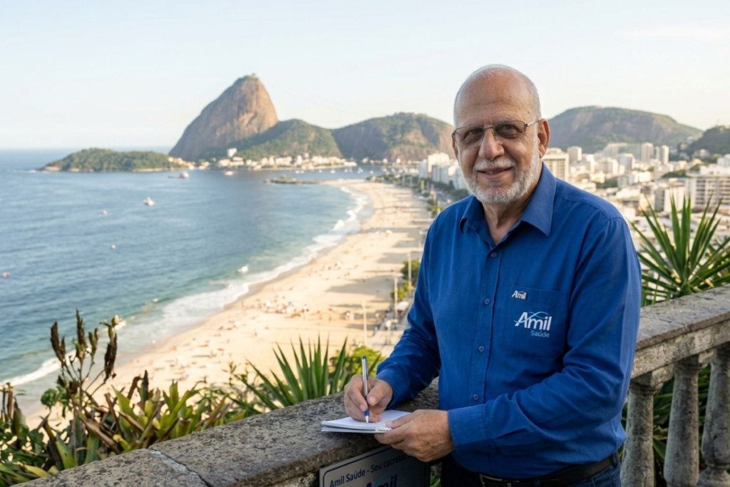 Corretor Reinaldo Dias habilitado Amil.